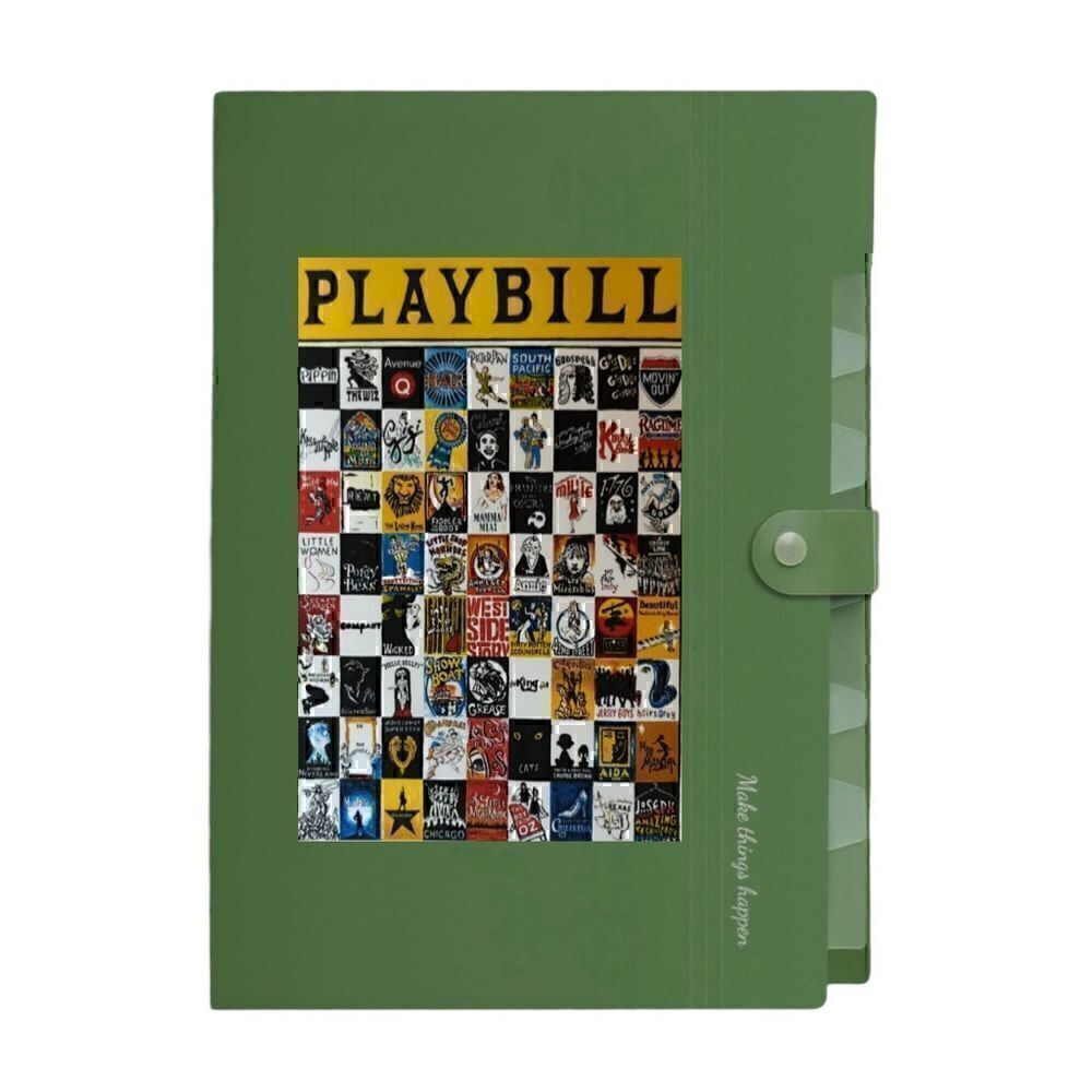 *30off3* Playbill Expanding File Folders with 8 Pockets, Accordion File.